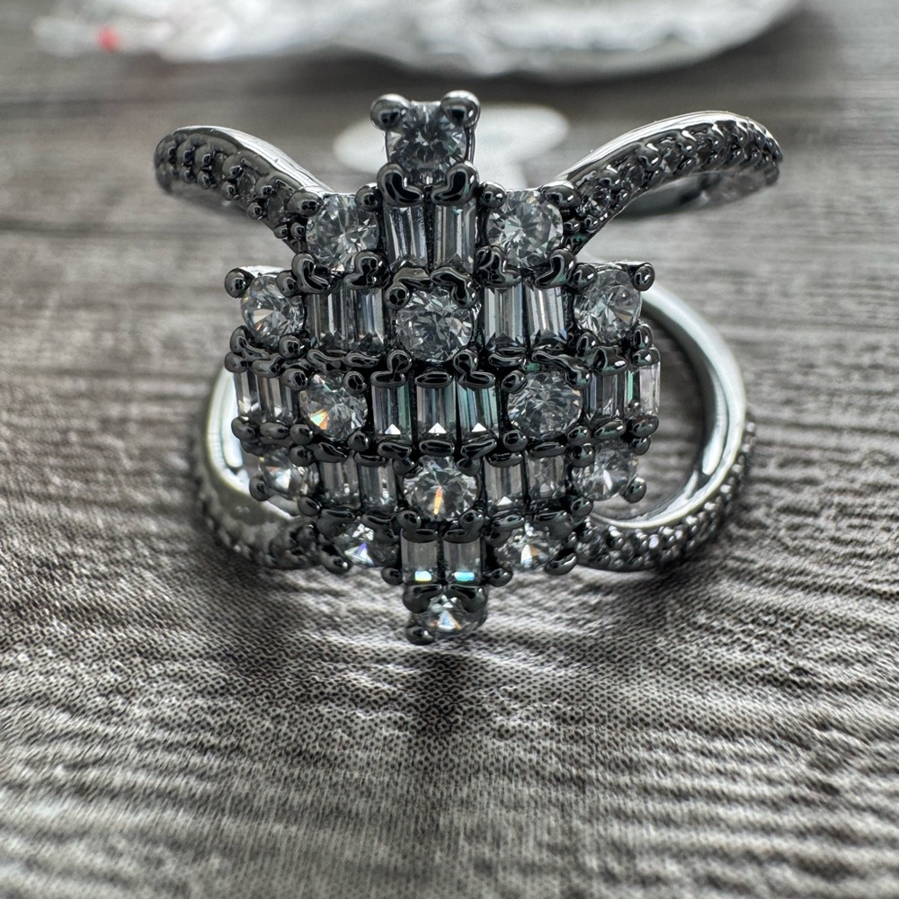 Bomb Party April Birthday 2026 Size 8 Hematite Plating Ring